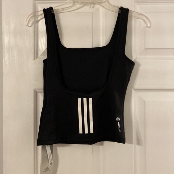 ADIDAS women’s training top size S brand new with tag color black and white - Picture 4 of 8